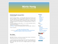 Screenshot des Blogs Müritzhonig