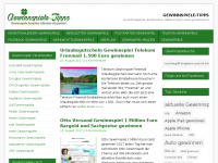 Screenshot des Blogs Gewinnspiele Tipps
