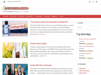 Screenshot des Blogs Aktuelle Gratisproben und mehr