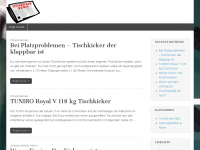 Screenshot des Blogs Tischkicker News