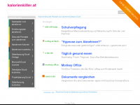 Screenshot des Blogs Kalorienkiller