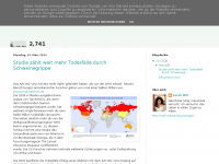 Screenshot des Blogs Die Schweinegrippe – Info Blog zu H1N1, Impfung und Prävention