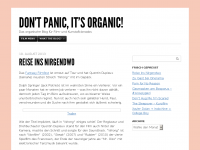 Screenshot des Blogs don’t panic, it’s organic!