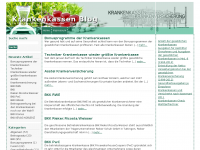 Screenshot des Blogs Krankenkassen Blog