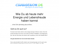Screenshot des Blogs changenow – Motivation und mehr Energie