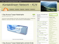 Screenshot des Blogs KLN, das Kontaktlinsen Network