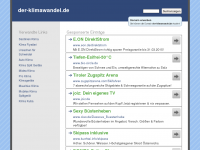 Screenshot des Blogs Der Klimawandel – Aktuell & Wissenswert