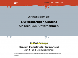 Screenshot des Blogs Marktschreyer 2.0 | Online-Kommunikation & Social Media