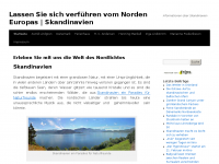 Screenshot des Blogs Skandinavien: Dänemark Finnland Schweden Norwegen Island