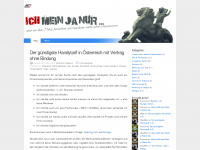 Screenshot des Blogs Ich Mein Ja Nur!