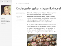 Screenshot des Blogs Nadines Blog