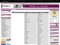 Screenshot des Blogs Blog für Wein aus Italien