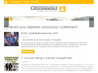 Screenshot des Blogs Crossgolf Blog