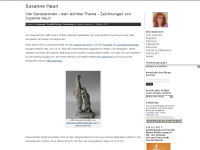 Screenshot des Blogs Susanne Haun Zeichnungen