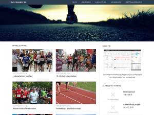 Screenshot des Blogs Laufblog: Lauf, Hannes!