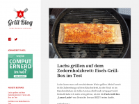 Screenshot des Blogs Grill Blog