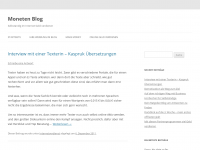 Screenshot des Blogs Moneten Blog.de – So verdient ihr online Geld