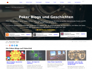 Screenshot des Blogs Der PokerZeit-Blog