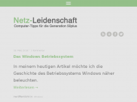 Screenshot des Blogs Netz-Leidenschaft