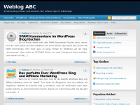 Screenshot des Blogs Weblog-ABC