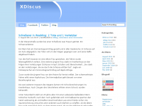 Screenshot des Blogs xDiscus