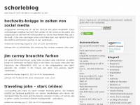 Screenshot des Blogs schorleblog