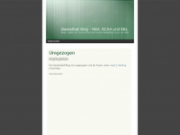 Screenshot des Blogs Basketball Blog