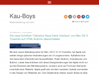 Screenshot des Blogs Kau-Boys blog