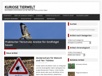 Screenshot des Blogs Kuriose Tierwelt