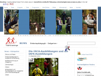Screenshot des Blogs onLINE Seilgarten