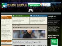 Screenshot des Blogs Fussball-Blogging