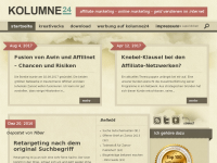 Screenshot des Blogs kolumne24