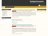 Screenshot des Blogs Gewinner gewinnen Geld!