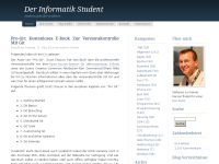 Screenshot des Blogs Der Informatik Student
