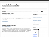 Screenshot des Blogs Japanische Kochmesser pflegen