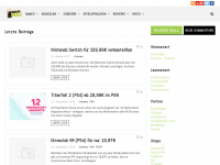 Screenshot des Blogs KonsolenDealz