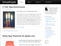 Screenshot des Blogs Visualhype Webentwickler Blog