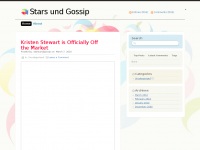 Screenshot des Blogs Stars und Gossip Hollywood News