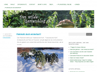 Screenshot des Blogs Das wilde Gartenblog
