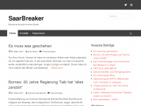 Screenshot des Blogs SaarBreaker