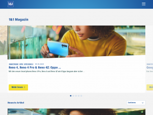 Screenshot des Blogs Das 1&1 Blog