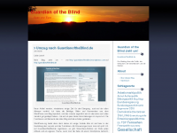 Screenshot des Blogs Guardian of the Blind