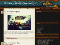 Screenshot des Blogs WoW-Nimbert