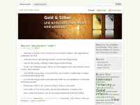 Screenshot des Blogs gold silber