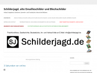 Screenshot des Blogs Die Schilderjagd, aus dem rasanten Leben der Jäger und Sammler alter Reklame