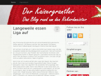 Screenshot des Blogs Der Kaisergrantler