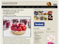 Screenshot des Blogs Kekstester- Kekse, die die Welt bedeuten