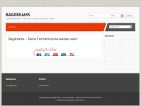 Screenshot des Blogs Bag Dreams