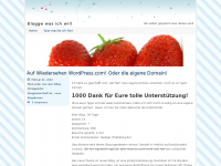Screenshot des Blogs Blogge was ich will