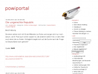 Screenshot des Blogs Powiportal-Alles rund ums Thema Politikwissenschaft